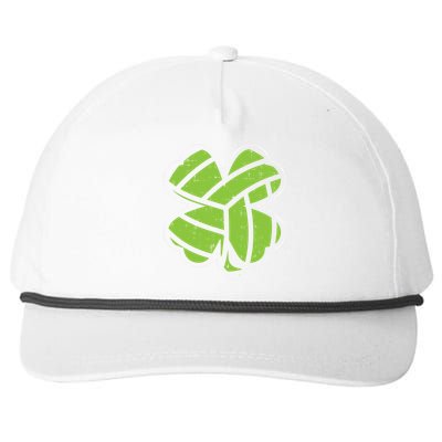 Volleyball Shamrock Clover St Patricks Day Lucky Sports Gift Funny Gift Snapback Five-Panel Rope Hat