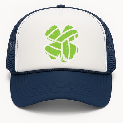 Volleyball Shamrock Clover St Patricks Day Lucky Sports Gift Funny Gift Trucker Hat