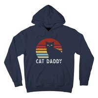 Vintage Sunset Cat Daddy Mommy, Boy Girl Funny Hoodie