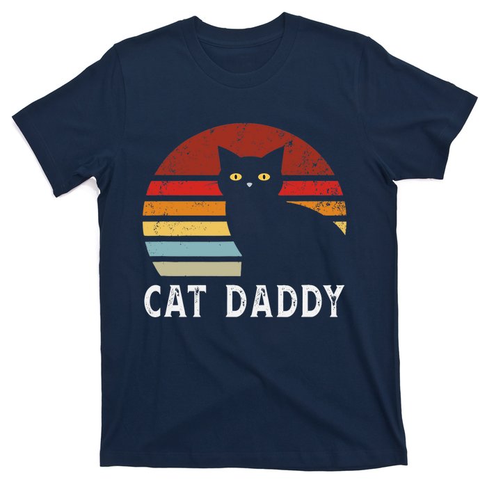 Vintage Sunset Cat Daddy Mommy, Boy Girl Funny T-Shirt