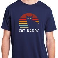 Vintage Sunset Cat Daddy Mommy, Boy Girl Funny Adult ChromaSoft Performance T-Shirt