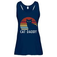 Vintage Sunset Cat Daddy Mommy, Boy Girl Funny Ladies Essential Flowy Tank