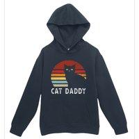 Vintage Sunset Cat Daddy Mommy, Boy Girl Funny Urban Pullover Hoodie