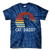 Vintage Sunset Cat Daddy Mommy, Boy Girl Funny Tie-Dye T-Shirt