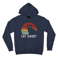 Vintage Sunset Cat Daddy Mommy, Boy Girl Funny Tall Hoodie