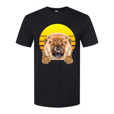 Vintage Sunset Chow Chow Dog Lover Sweatshirt Softstyle® CVC T-Shirt