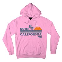 Vintage Surf California Beach Retro Sunset Surf 70S Gift Hoodie