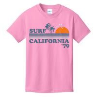 Vintage Surf California Beach Retro Sunset Surf 70S Gift Kids T-Shirt