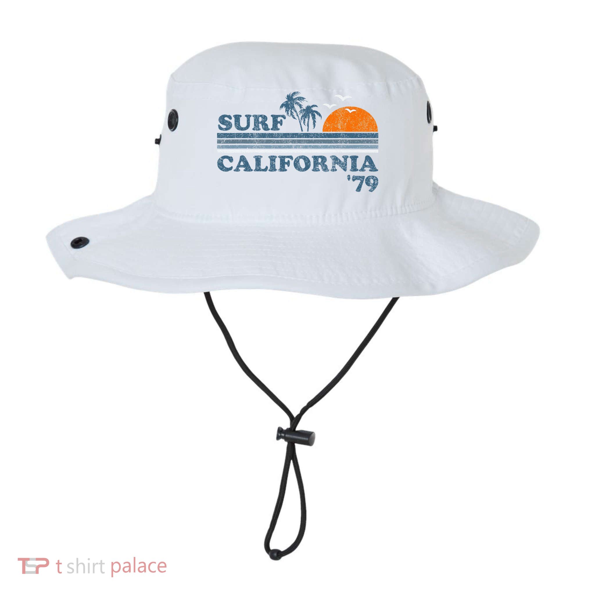 Vintage Surf California Beach Retro Sunset Surf 70S Gift Bucket Hat