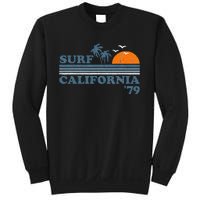 Vintage Surf California Beach Retro Sunset Surf 70s Gift Sweatshirt