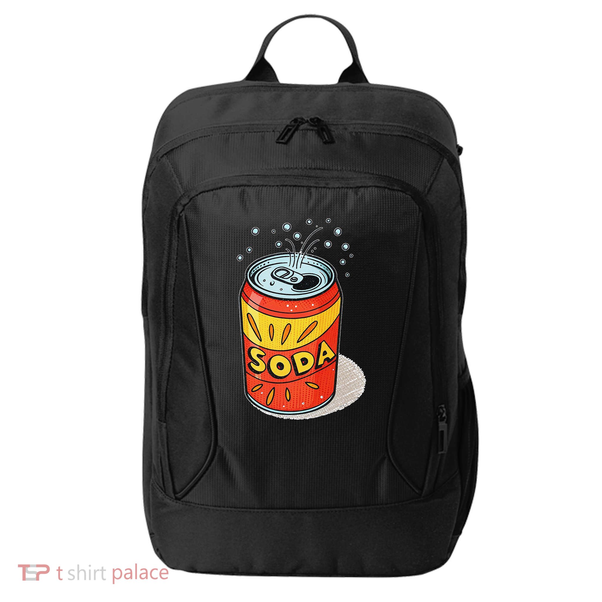 Vibrant Soda Can Pop Art Style City Backpack