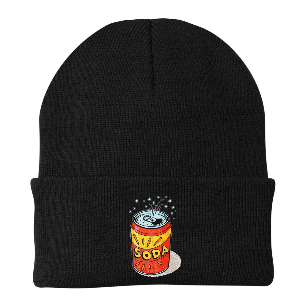 Vibrant Soda Can Pop Art Style Beanie