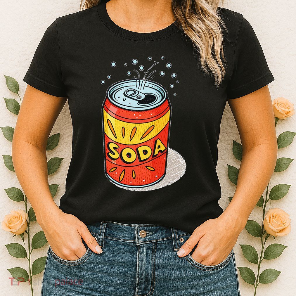 Vibrant Soda Can Pop Art Style Womens T-Shirt