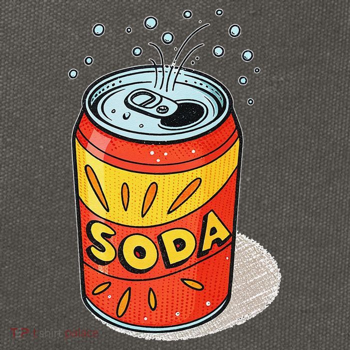 Vibrant Soda Can Pop Art Style Cotton Canvas Backpack