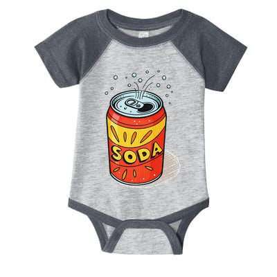 Vibrant Soda Can Pop Art Style Infant Baby Jersey Bodysuit