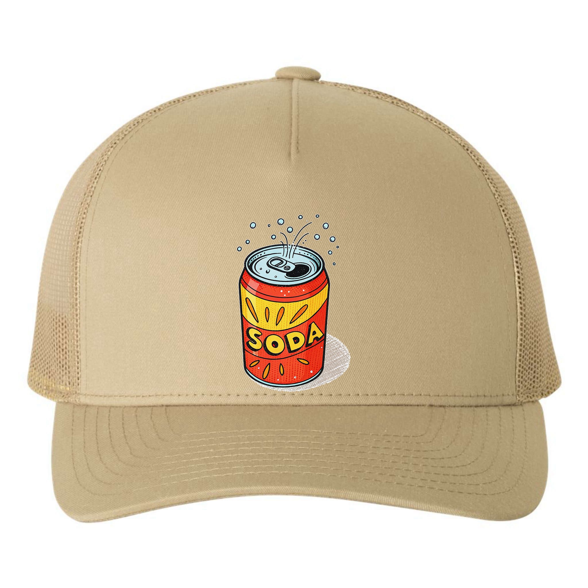 Vibrant Soda Can Pop Art Style Yupoong Adult 5-Panel Trucker Hat
