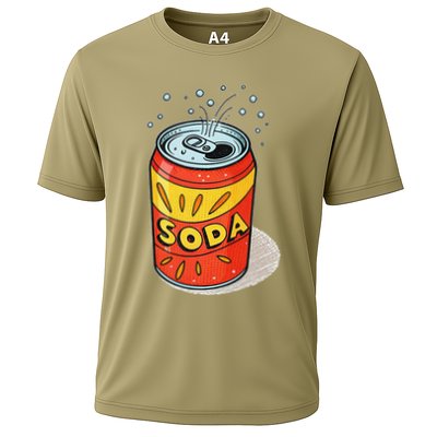 Vibrant Soda Can Pop Art Style Performance Shirt
