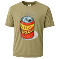 Vibrant Soda Can Pop Art Style Cooling Performance Crew T-Shirt