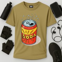 Vibrant Soda Can Pop Art Style Cooling Performance Crew T-Shirt