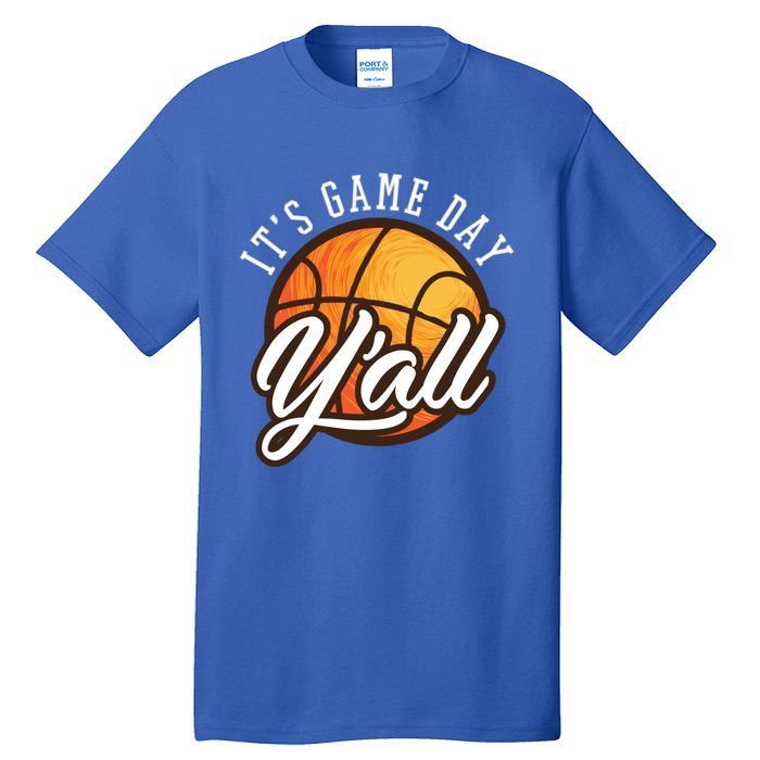 Vintage Sport Cool Gift It's Game Day Y'all Cool Gift Basketball Fan Gift Tall T-Shirt