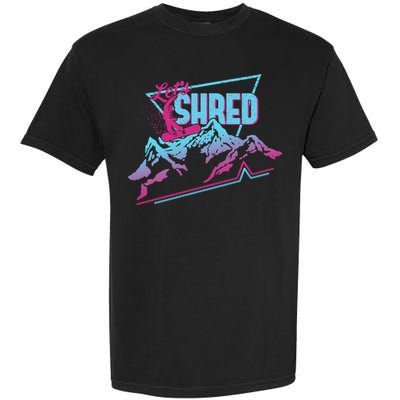 Vintage Snowboard Clothes 80s 90s Retro Snowboarding Outfit Gift Garment-Dyed Heavyweight T-Shirt