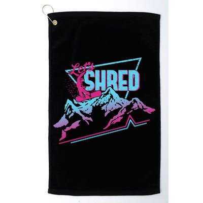 Vintage Snowboard Clothes 80s 90s Retro Snowboarding Outfit Gift Golf Towel
