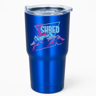 Vintage Snowboard Clothes 80s 90s Retro Snowboarding Outfit Gift Tumbler