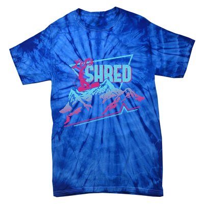 Vintage Snowboard Clothes 80s 90s Retro Snowboarding Outfit Gift Tie-Dye T-Shirt