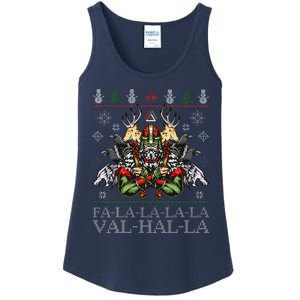 Viking Santa Christmas Sweater A Valhalla Christmas Sweater Ladies Essential Tank