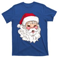 Vintage Santa Claus Head Cute Holiday Season Christmas Gift Funny Gift T-Shirt