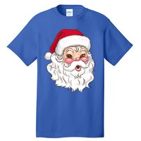 Vintage Santa Claus Head Cute Holiday Season Christmas Gift Funny Gift Tall T-Shirt