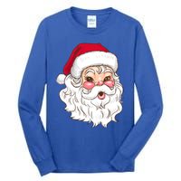 Vintage Santa Claus Head Cute Holiday Season Christmas Gift Funny Gift Tall Long Sleeve T-Shirt