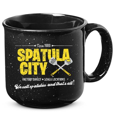 Vintage Spatula City Distressed 15oz Campfire Ceramic Mug