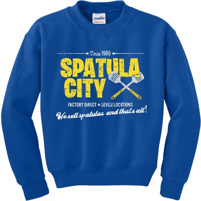 Vintage Spatula City Distressed Kids Sweatshirt