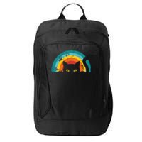 Vintage Style Cat Retro Distressed Cat City Backpack