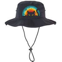 Vintage Style Cat Retro Distressed Cat Legacy Cool Fit Booney Bucket Hat