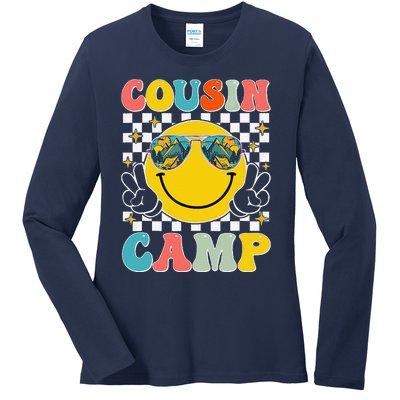 Vacation Summer Camping Crew Cute Ladies Long Sleeve Shirt