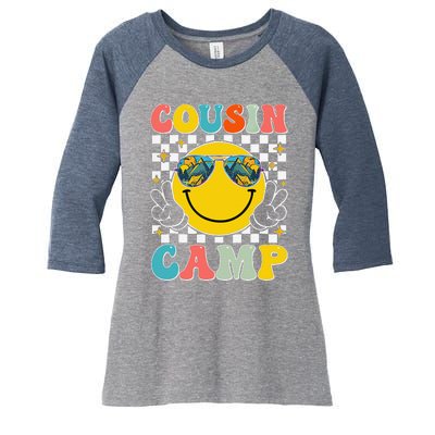 Vacation Summer Camping Crew Cute Women's Tri-Blend 3/4-Sleeve Raglan Shirt