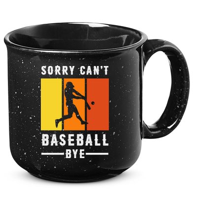 Vintage Sorry Can't Baseball Bye Gift For Fan Baseball Sport Team 15oz Campfire Ceramic Mug