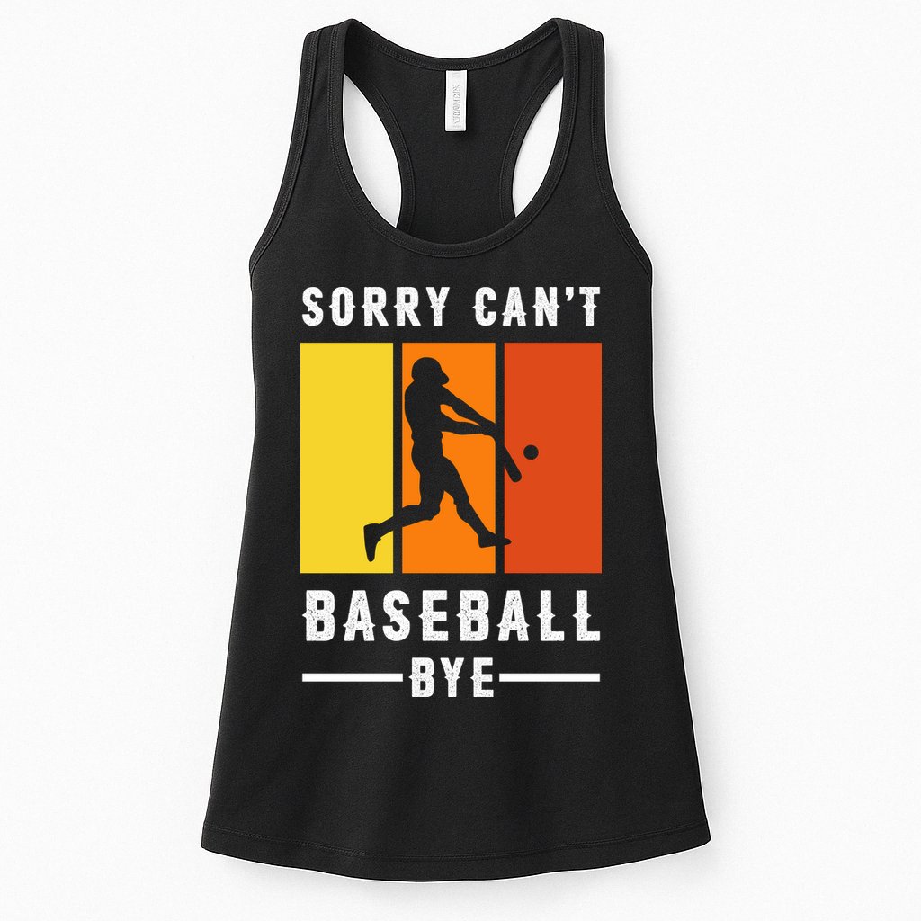 Vintage Sorry Can't Baseball Bye Gift For Fan Baseball Sport Team Womens Tank Top