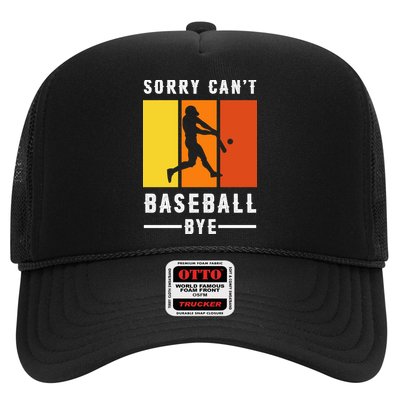 Vintage Sorry Can't Baseball Bye Gift For Fan Baseball Sport Team Hat