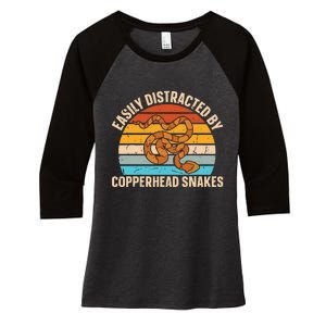 Venomous Snakes Copperhead Quote For A Copperhead Snake Fan Women's Tri-Blend 3/4-Sleeve Raglan Shirt