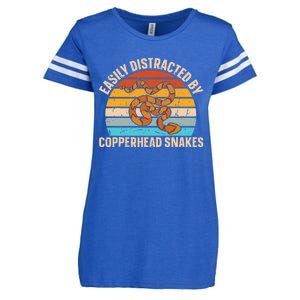 Venomous Snakes Copperhead Quote For A Copperhead Snake Fan Enza Ladies Jersey Football T-Shirt