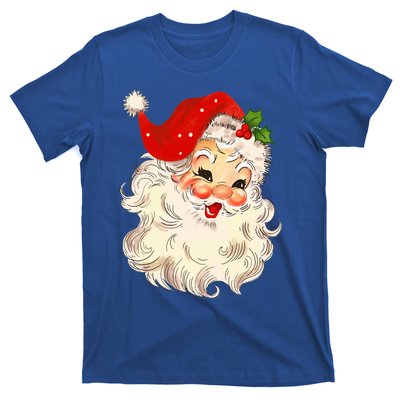 Vintage Santa Claus Face Christmas Xmas Santa Claus T-Shirt