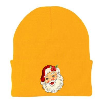 Vintage Santa Claus Face Christmas Xmas Santa Claus  Knit Cap Winter Beanie