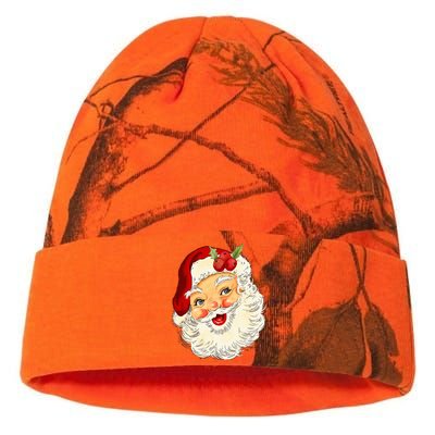 Vintage Santa Claus Face Christmas Xmas Santa Claus  Kati Licensed 12" Camo Beanie