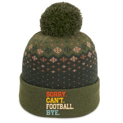 Vintage Sorry CanT Football Bye Funny Fan Football Player The Baniff Cuffed Pom Beanie