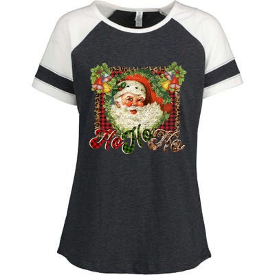 Vintage Santa Claus St Nicholas Old Fashioned Christmas Gift Cool Gift Enza Ladies Jersey Colorblock Tee