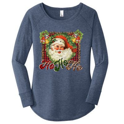 Vintage Santa Claus St Nicholas Old Fashioned Christmas Gift Cool Gift Women's Perfect Tri Tunic Long Sleeve Shirt