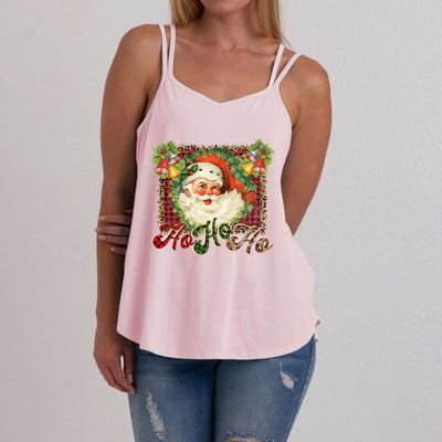 Vintage Santa Claus St Nicholas Old Fashioned Christmas Gift Cool Gift Women's Strappy Tank